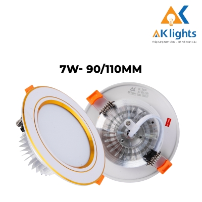 Âm Trần Đế Tản Viền Vàng 7W